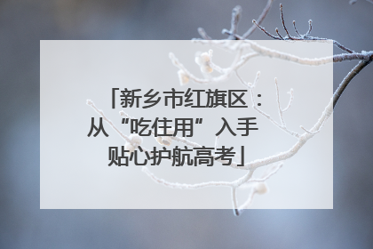新乡市红旗区：从“吃住用”入手 贴心护航高考